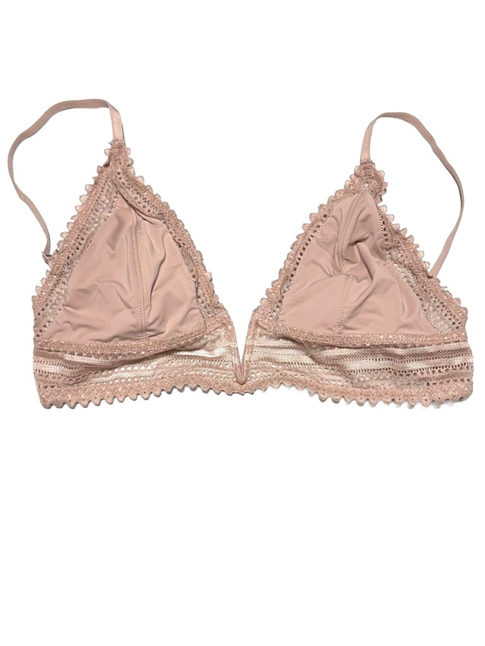 NUE GARAGE Lace Bralette Coquette Balletcore Poetcore Sheer Nude